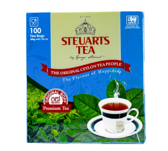 STEUARTS 100 TEA BAGS (POUCH) 36X100X2G